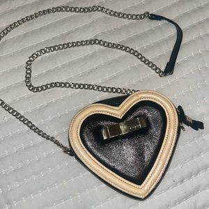 Black & Pink small heart crossbody bag